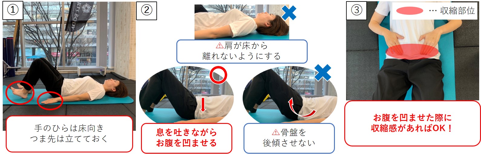 腰痛予防・改善のためのトレーニング